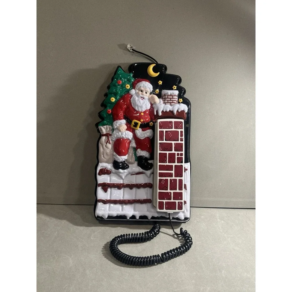 Vintage Christmas Phone (for Parts Only)